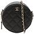 Borsa a tracolla Chanel in pelle caviar nera Nero