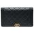 Chanel Coco Mark Boy Bi-fold Wallet Schwarz