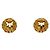 Timeless Orecchini a clip Vintage Chanel Coco Mark D'oro - vista 3