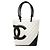 Chanel Cambon Line Matelassé Tote Bag Schwarz Weiß
