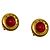 Orecchini Chanel Gripoix Vintage 93A Rosso D'oro