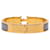 Hermès Bracciale Click H PM Hermes D'oro Porpora  - vista 3