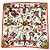 Hermès Kachina Kermit Oliver Seidentuch 90cm Braun Pink Weiß Rot Grün Orange Hellblau Gold hardware