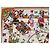 Hermès Kachina Kermit Oliver Seidentuch 90cm Braun Pink Weiß Rot Grün Orange Hellblau Gold hardware - Ansicht 4