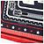 Hermès Hermes Carre 55 Disco Coaching Bandana Sciarpa Foulard Rosso Blu navy - vista 7