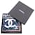 Sciarpa Chanel Coco Mark Camellia Nero Blu navy  - vista 2
