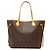 Borsa Tote Louis Vuitton Monogram Neverfull MM Marrone