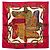 Foulard Carré 90 Festival Hermès Rosso Multicolore