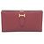 Hermès Cartera larga Hermes Bearn Soufflet en Bordeaux Roja Burdeos