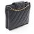 Borsa a tracolla Chanel Matelassé in pelle di agnello nera Nero - vista 2