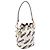 Bolso de mano 2-Way Mini Montresor Fendi x Fila Blanco Roja Azul marino - vista 2