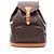 Zaino/Borsa Louis Vuitton Montsouris GM Marrone Monogramma