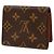 Tarjetero Monogram marrón Louis Vuitton Castaño - vista 2
