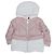 Moncler Kinder Daunensteppjacke Pink Weiß