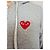 Comme Des Garcons Comme des Garçons Play Sudadera con Capucha Gris Roja - vista 3