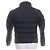 Moncler Chaqueta acolchada negra con paneles de lana Negro - vista 3