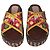 Autre Marque Sandali zeppa Hilfiger Collection stampa floreale Marrone Rosso Multicolore Giallo
