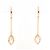 Autre Marque Orecchini pendenti in oro rosa 18K con diamante D'oro