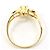 Autre Marque 18K Gelbgold-Ring mit Diamant Golden - Ansicht 2