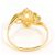 Autre Marque 18K Gelbgold-Ring mit Diamant Golden - Ansicht 3