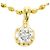 Autre Marque Collana in oro giallo 18K e diamanti D'oro