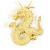 Autre Marque Collana in oro giallo 18K con diamante D'oro