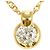 Autre Marque Collana in oro giallo 18K con diamante D'oro