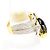 Autre Marque Ring aus Platin und Gelbgold mit Onyx und Diamant Schwarz Golden - Ansicht 3