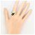 Autre Marque Ring aus Platin und Gelbgold mit Onyx und Diamant Schwarz Golden - Ansicht 8