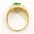 Autre Marque 18K Gelbgold-Ring mit Jadeit und Diamant Golden - Ansicht 3