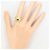 Autre Marque 18K Gelbgold-Ring mit Jadeit und Diamant Golden - Ansicht 6