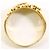 Autre Marque Platin- und Goldring mit Diamant Golden - Ansicht 3