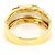 Autre Marque Platin- und Goldring mit Diamant Golden - Ansicht 4
