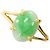 Autre Marque 18K Gelbgold-Ring mit Jade Golden