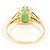 Autre Marque 18K Gelbgold-Ring mit Jade Golden - Ansicht 3