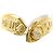 Autre Marque 18K Gelbgold und Platin Diamant Ring Golden
