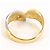 Autre Marque 18K Gelbgold und Platin Diamant Ring Golden - Ansicht 3