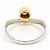 Autre Marque Diamantring in Platin und Gelbgold Golden - Ansicht 3