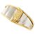 Autre Marque PT900 Platin- und 18K Gelbgold-Ring mit Diamant Golden