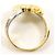 Autre Marque Platin- und Gelbgold-Ring mit Diamant Golden - Ansicht 2