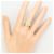Autre Marque Platin- und Gelbgold-Ring mit Diamant Golden - Ansicht 6