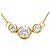 Autre Marque Collana in oro giallo 18K con zircone D'oro