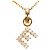 Autre Marque Collana in oro rosa 18K con zircone cubico D'oro