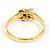 Autre Marque Platin- und Gelbgold-Ring mit Diamant Golden - Ansicht 4