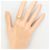 Autre Marque Platin- und Gelbgold-Ring mit Diamant Golden - Ansicht 7
