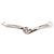 Autre Marque Anello a fascia in oro bianco 18K con diamante rosa D'oro
