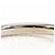 Autre Marque Anello a fascia in oro bianco 18K con diamante rosa D'oro - vista 5