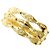 Autre Marque Bague anneau en or jaune 18K avec diamant Doré