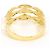 Autre Marque Bague anneau en or jaune 18K avec diamant Doré - vue 3
