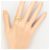 Autre Marque Bague anneau en or jaune 18K avec diamant Doré - vue 6